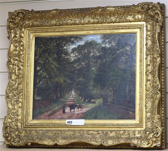 John Joseph Hughes, oil on canvas, Near Hamstead Row, Birmingham, signed and dated 1886, 35 x 44cm